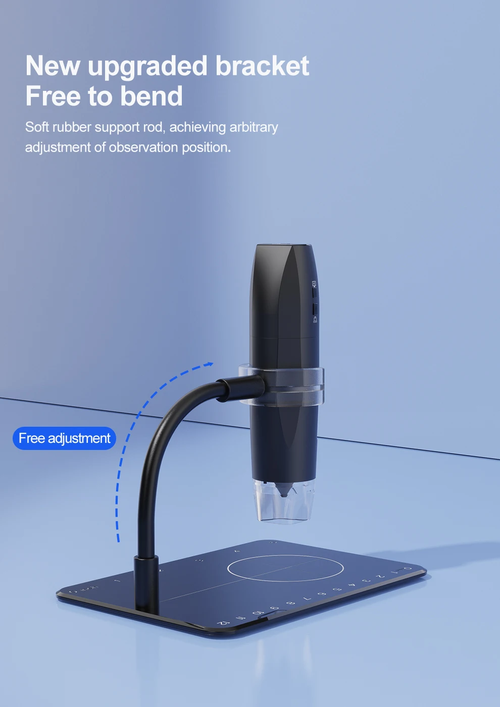 2MP 1080P 50-1000X Continous Focal  WIFI Digital Microscope CMOS Borescope Handheld Endoscope Inspection Otoscope Camera