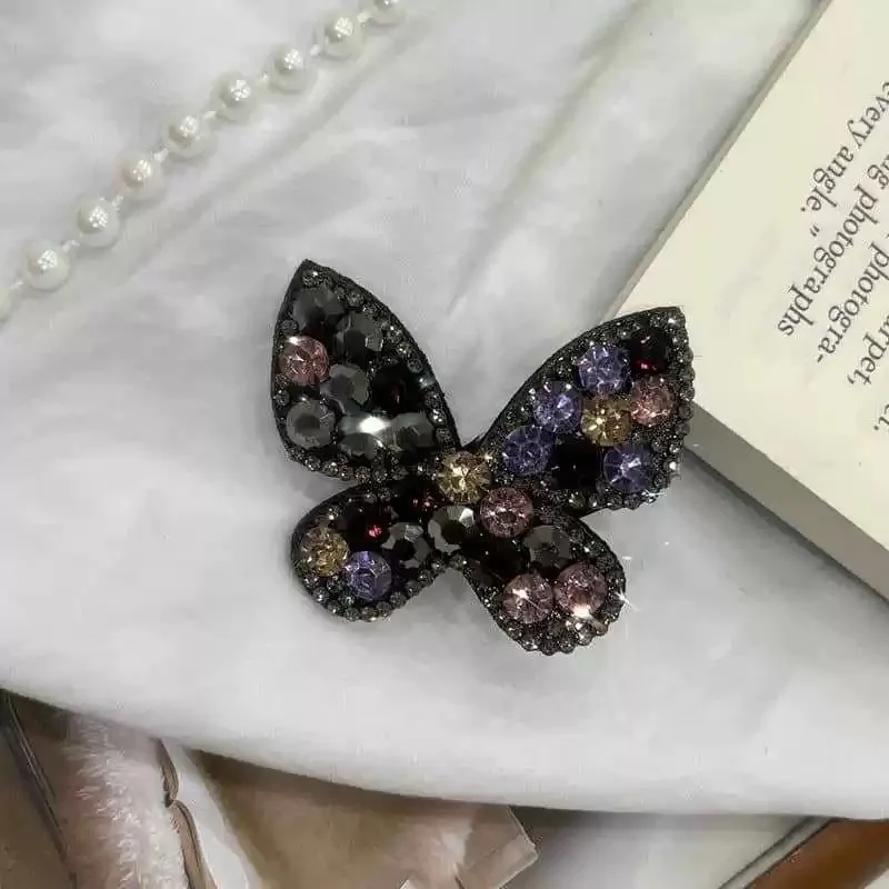 Süße Strass Fee Schmetterling Haarnadel Elegante Bb Clip Pony Haarnadel Haarschmuck für Frauen – Detail 7