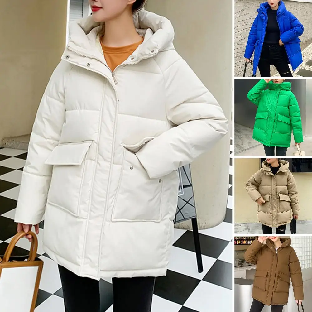 Winter Jacket Women Parka Down Jackets Warm Long Hooded Parkas 2024 New Female\'s Thick Cotton Wear Coats Puffer Jacket