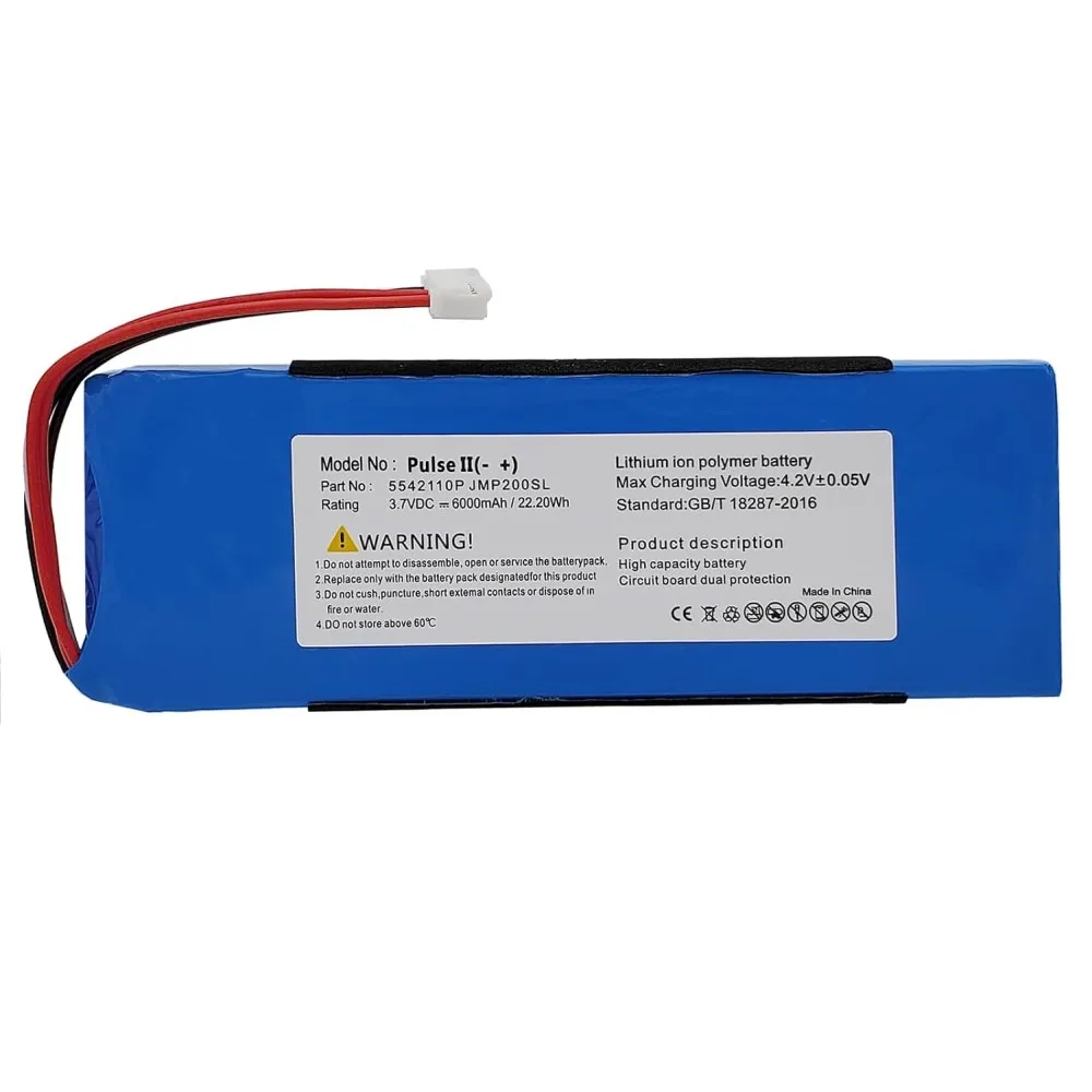 استبدال البطارية متوافق مع JBL Pulse 3 ، بلوتوث المتكلم ، 6000mAh ، P5542100-P