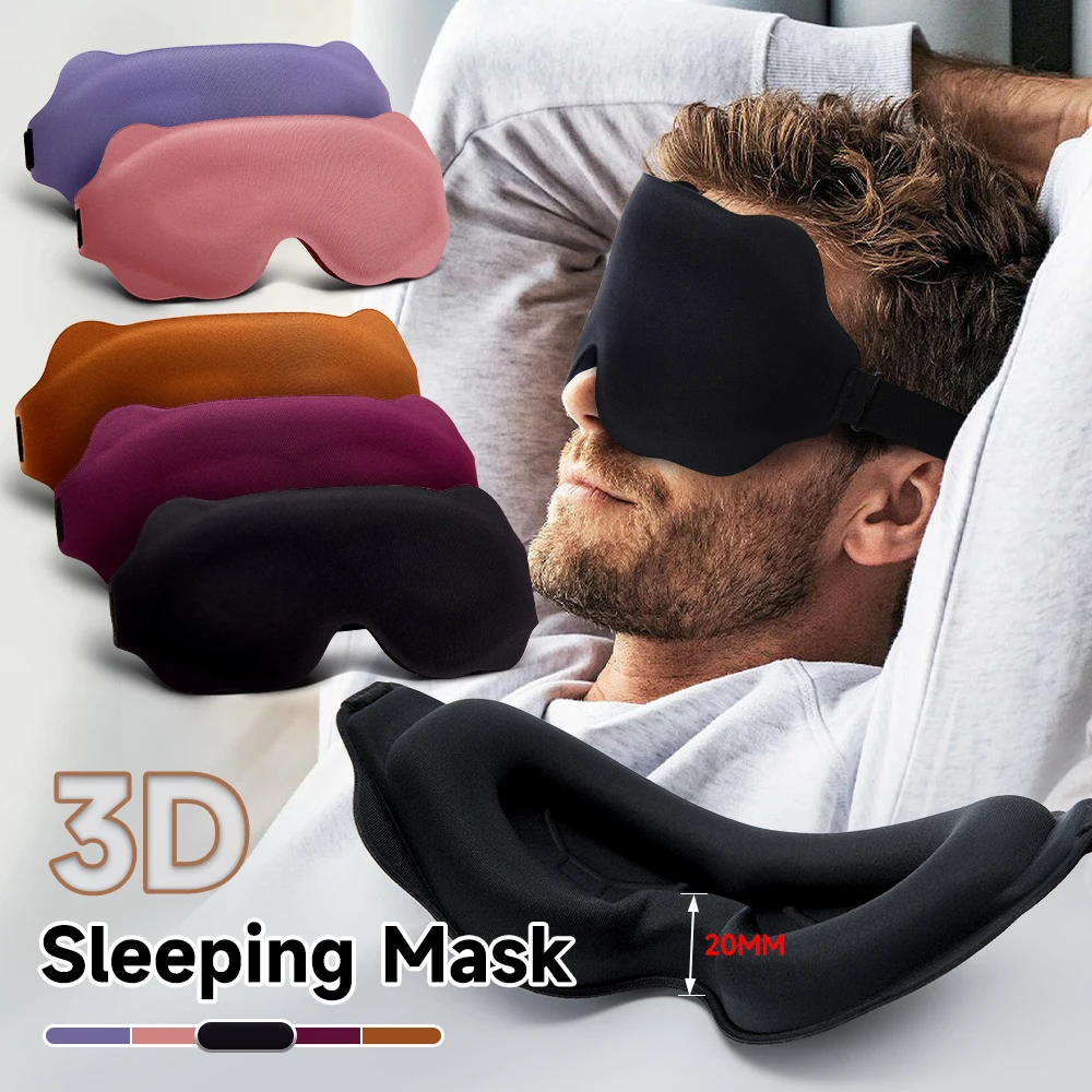 

3D Sleeping Mask Eyepatch Blindfold Light Eye Mask for Sleep Mask Slaapmasker Night Sleeping Aid Sleep Patch Travel Eyeshade
