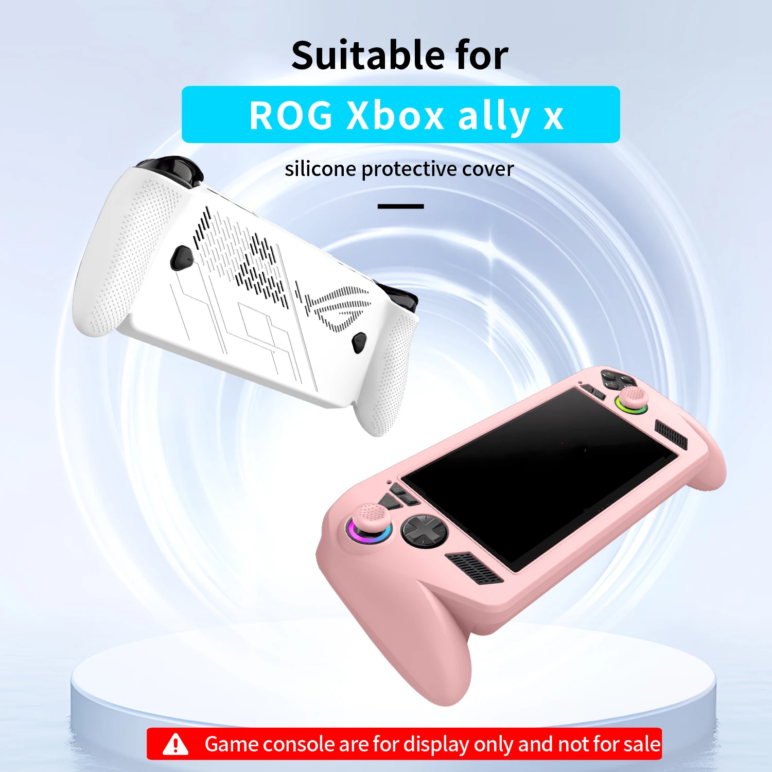 Protective Cover for  ROG Xbox Ally X,Silicone Shock-Absorption Lightweight Protective Grip Case with Joystick Cap Accessories