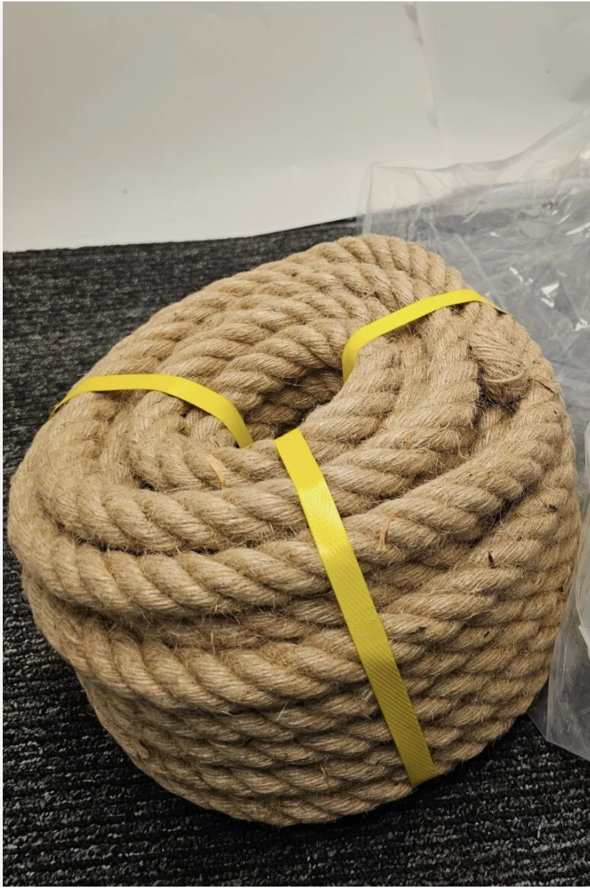 

22 mm x 3/5/10/13/20/50/100M Jute Rope Natural Thick Heavy Hemp Rope Nautical Ropes Twisted