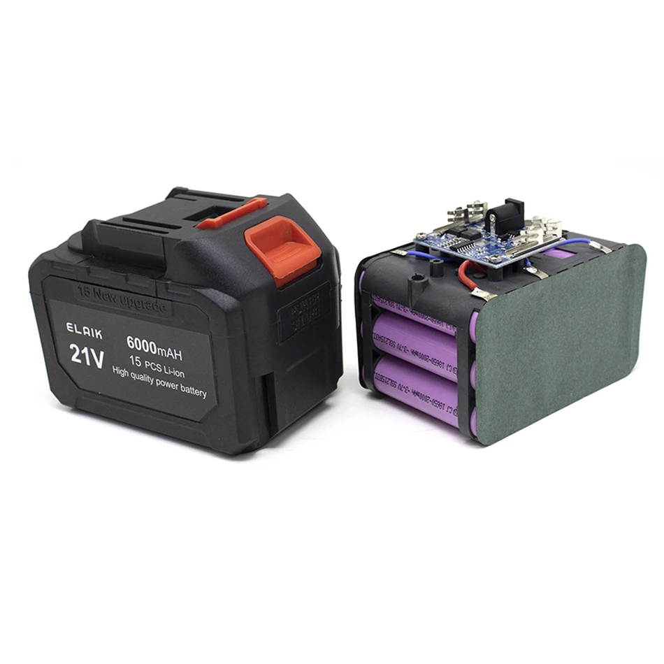 The 21V tool battery is suitable for electric tools of the pastoral style and consistent interfaces, equipped with fast charging