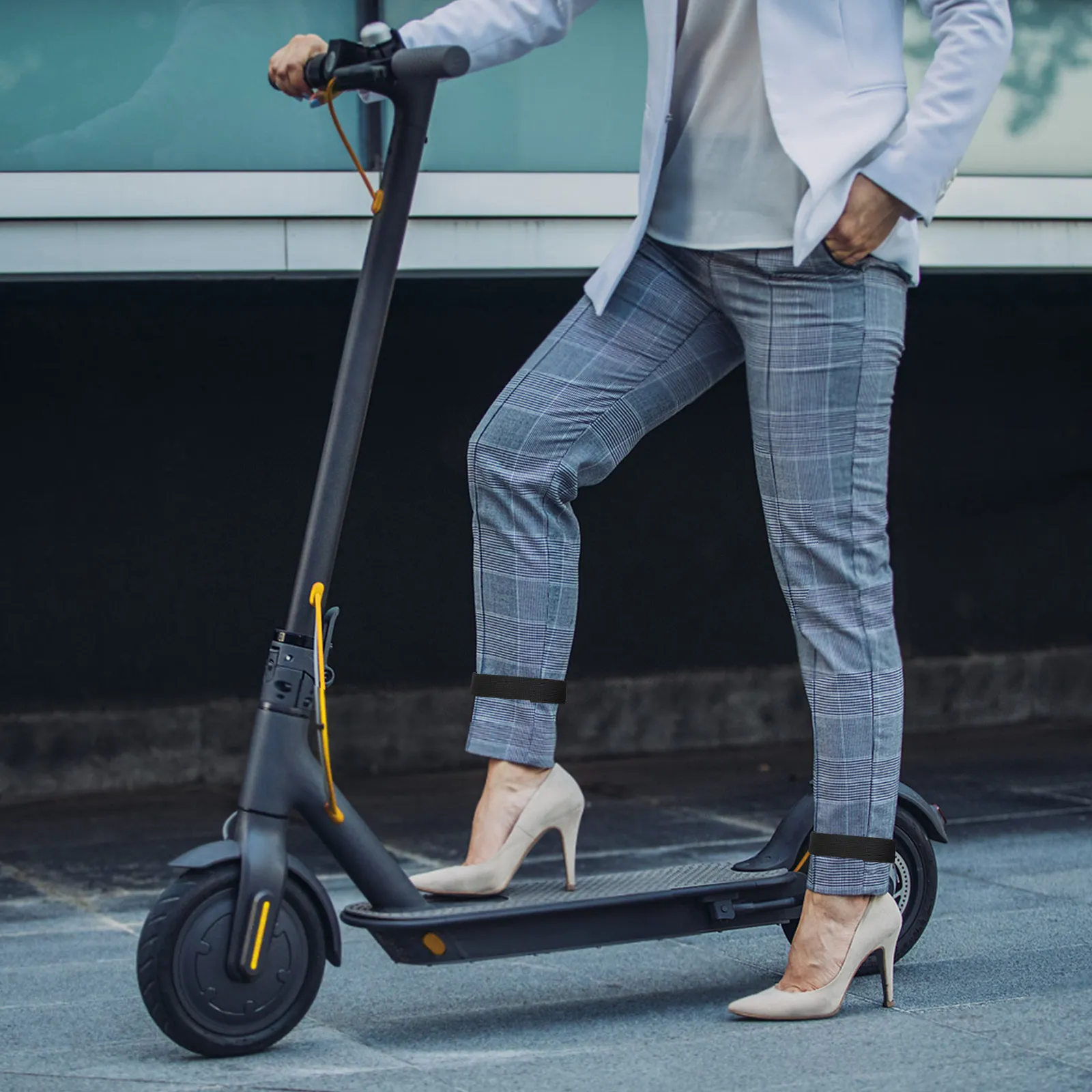 

12Pcs Elastic Boot Blousers Military Adjustable Straps Black Ankle Hiking Cycling Gardening Pant Leg Tightener Boot Strap