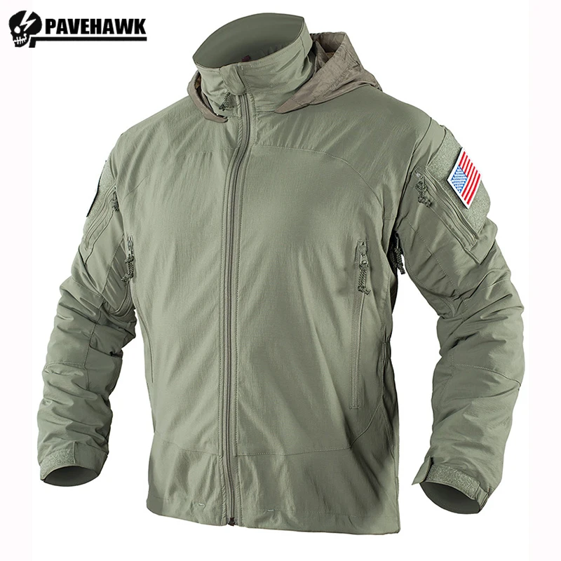 

Man Outdoor Soft Shell Tactical Charge Coat Combat Training Quick Drying Thin Jacket Men Camping Hiking Sports Climbing Clothes