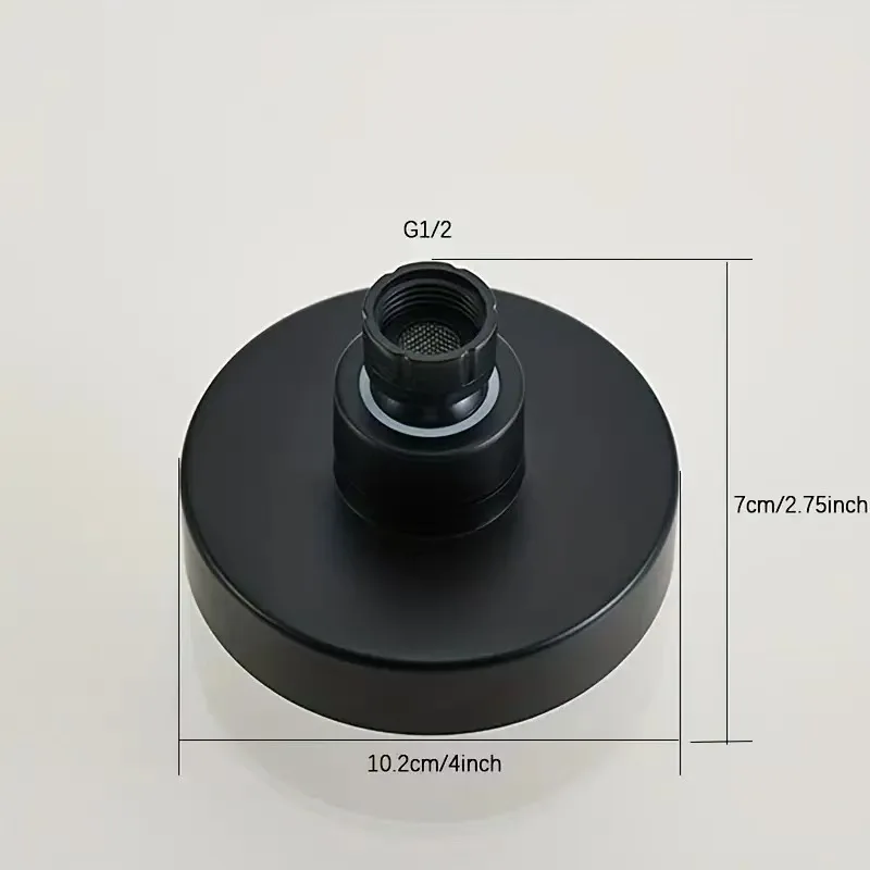 1 Piece Of Bathroom Facilities 4 Inch Black Faucet Replacement Exquisite And Compact Bathroom Beautiful Shower Head Decoration