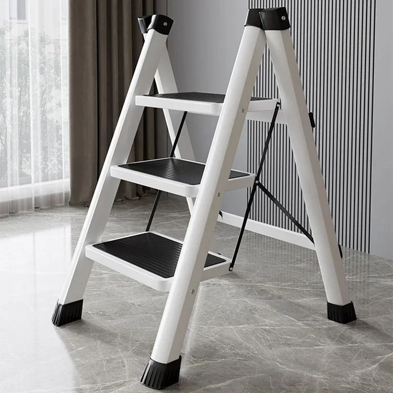 

foldable miter ladder, household small ladder, thickened aluminum alloy stairs, two or three step multi-functional stool