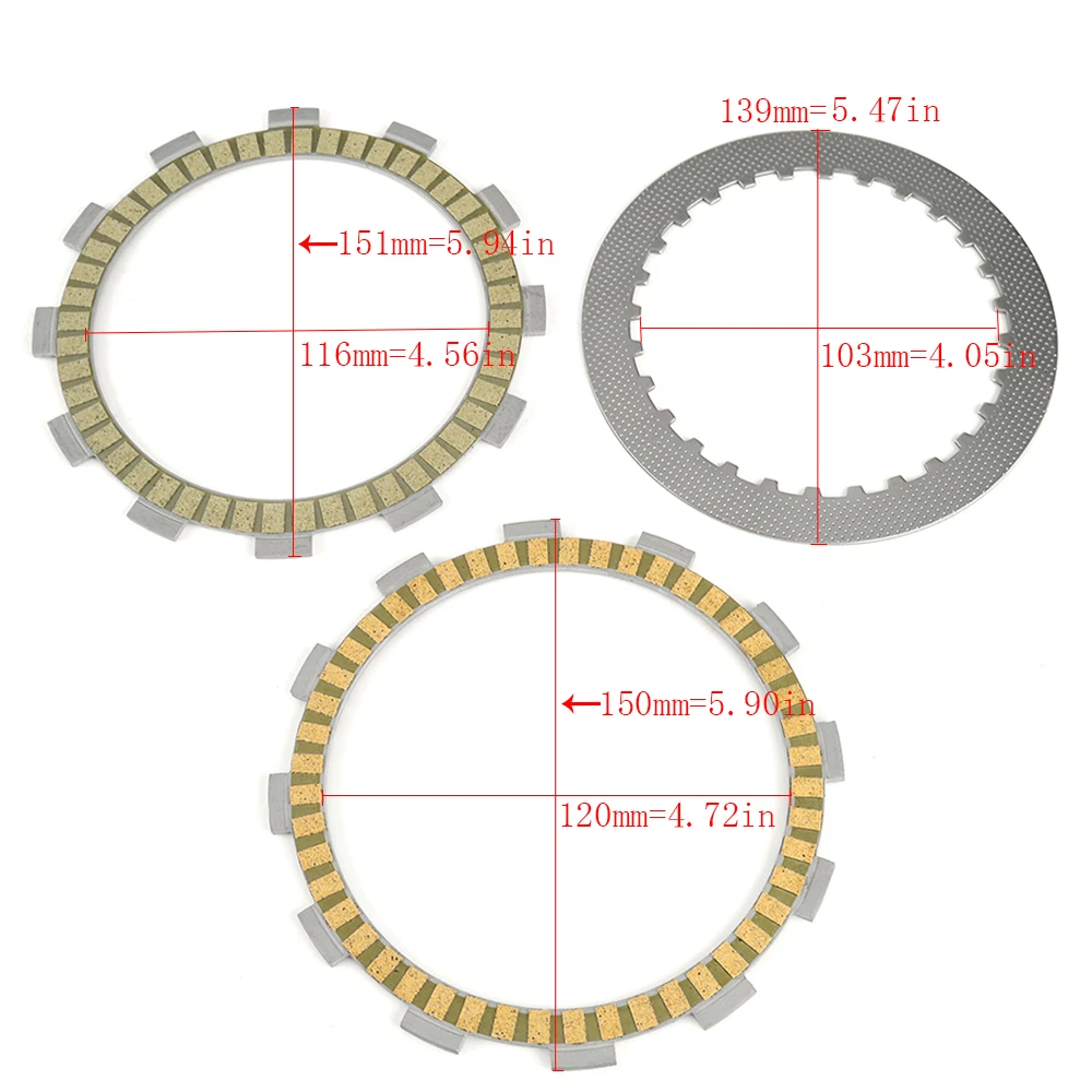 Clutch Plate Friction Disc Plates For Suzuki GW250 Inazuma GZ250 Marauder VL250 Intruder GN250 TU250 DR250S SW-1 GW GZ GN TU 250