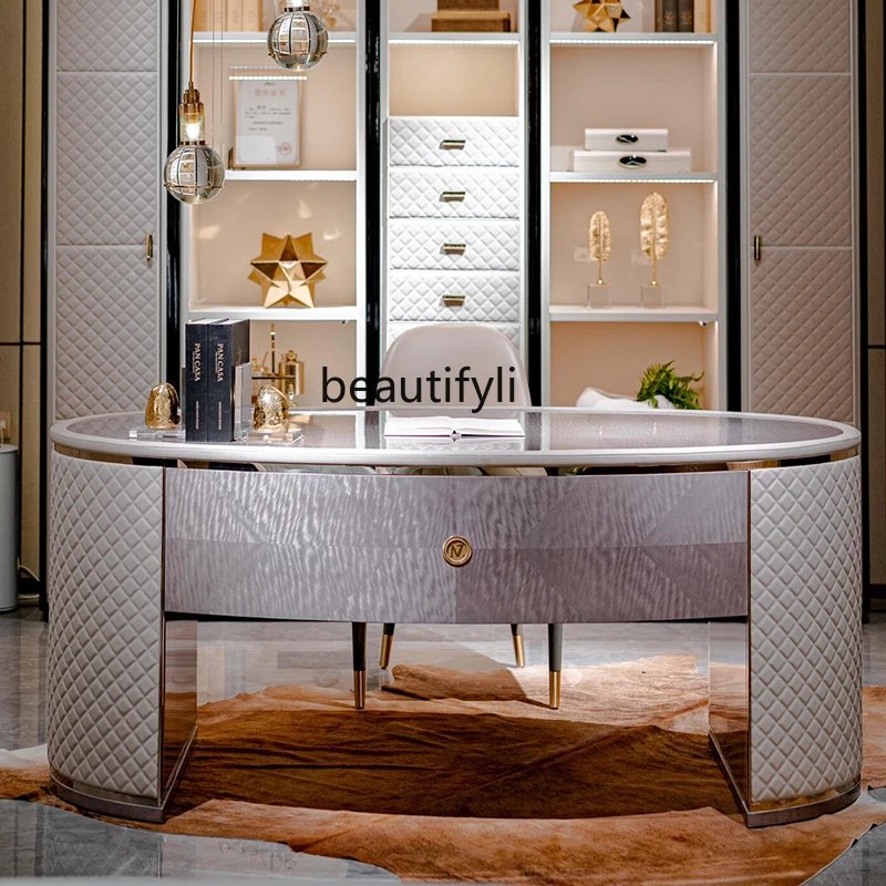 

Italian light luxury high-end dresser makeup table designer desk high-end furniture