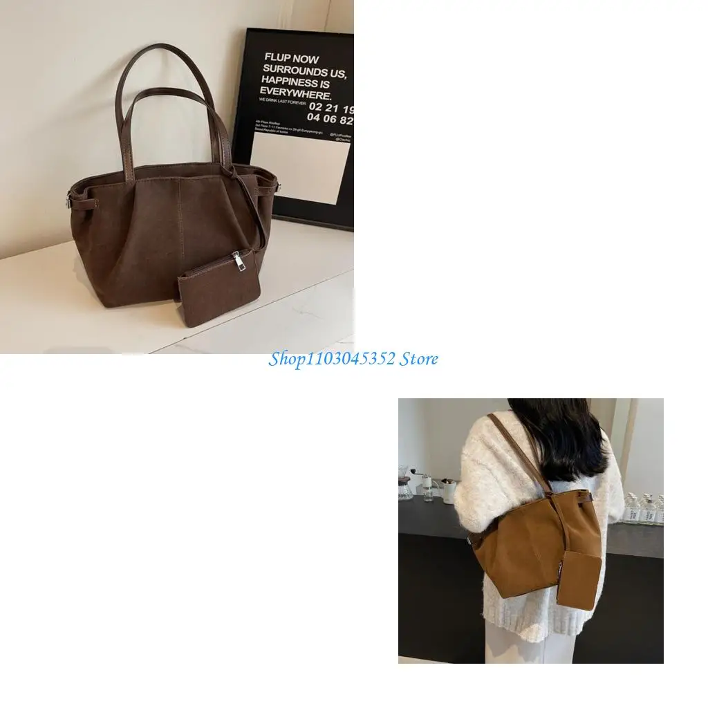 

2Pcs/Set Small Toted Bag Fashion Purses and Handbags for Women Underarm Bags