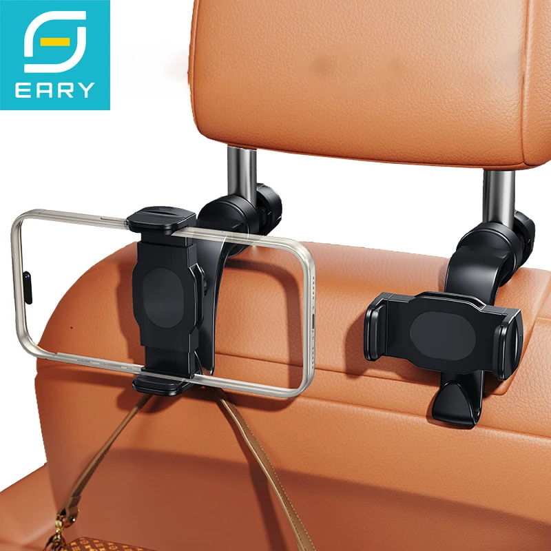 

Eary Car Headrest Hidden Hook 2 in 1 Car Seat Hooks with Phone Stand Tablet Holder for Purse Backpack Toys Bag Storage Organizer
