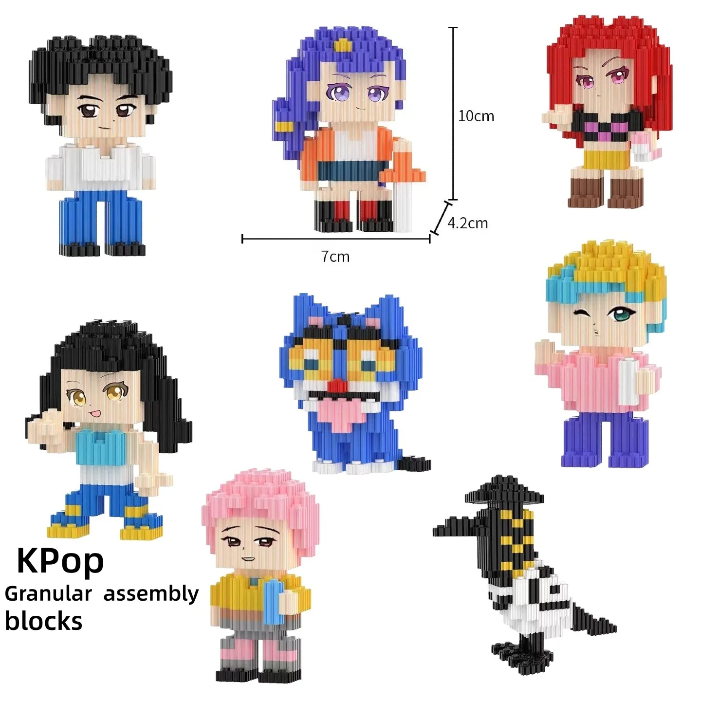 

Hot Sale Witch Hunters Group Trend Surrounding KPop Demon Hunters Rumi Model Small Particle Assembly Building Blocks