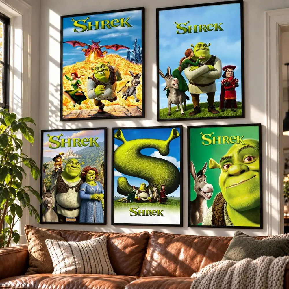 movie Shrek Poster HD Poster Self Adhesive Waterproof Wall Art Print Bedroom Living Room Modern Decor Gift