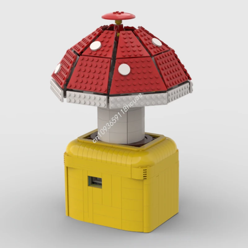 

921 шт. MOC Shroom Scroller, силовые функции, модель с питанием, строительные блоки, игрушки, идея «сделай сам», сборка, рождественские подарки