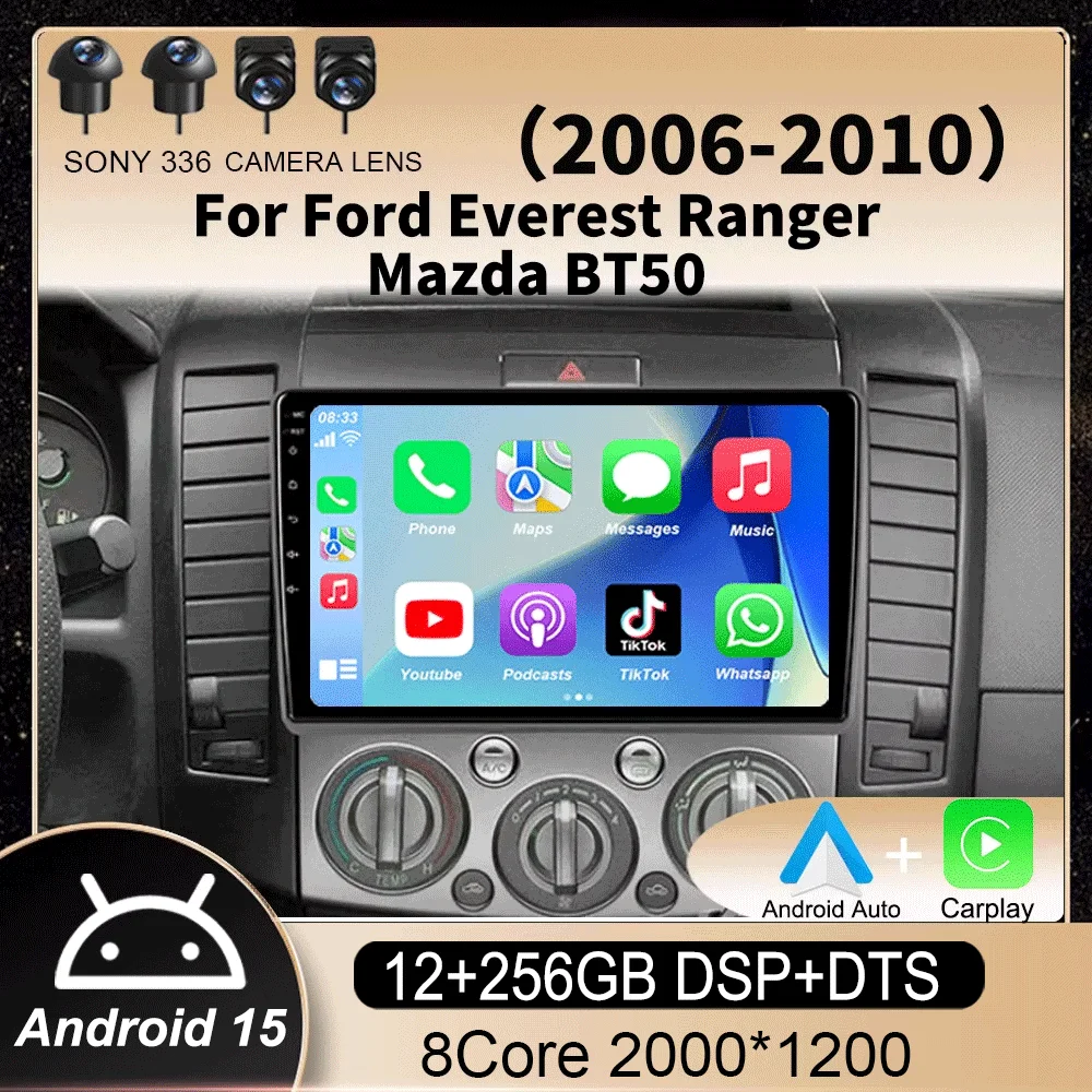 

Android 15 Car Radio For Ford Everest Ranger Mazda BT50 BT-50 2006 2007 2008 - 2010 GPS Multimedia Video Player Head Unit Stereo