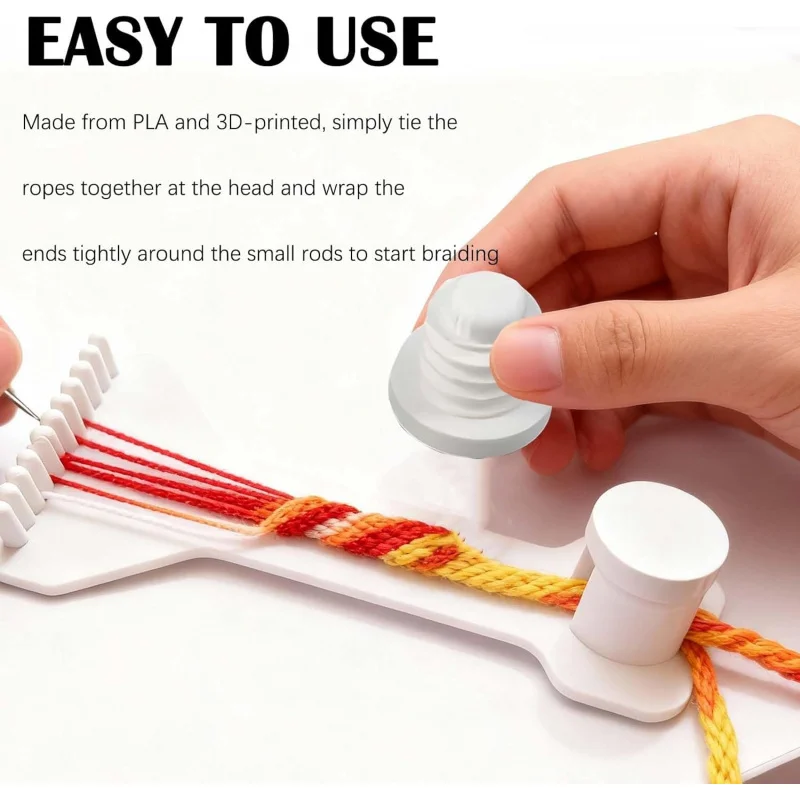 Macrame Braiding Board With Secure Notches Tangle-Free Paracord Bracelet Maker Project Tray Lightweight DIY Craft Tool view 3