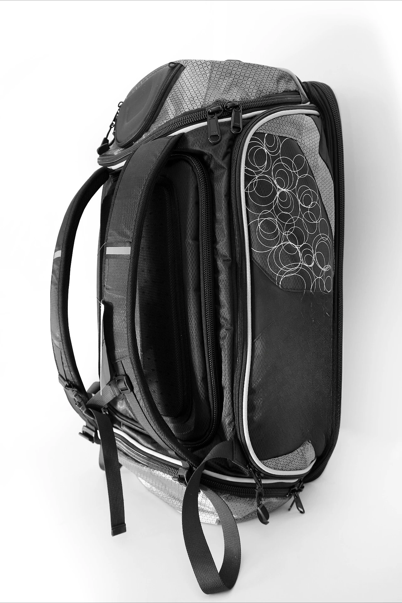 Triathlon change bag multi-function, backpack bicycle swimming running partition carrying system large capacity