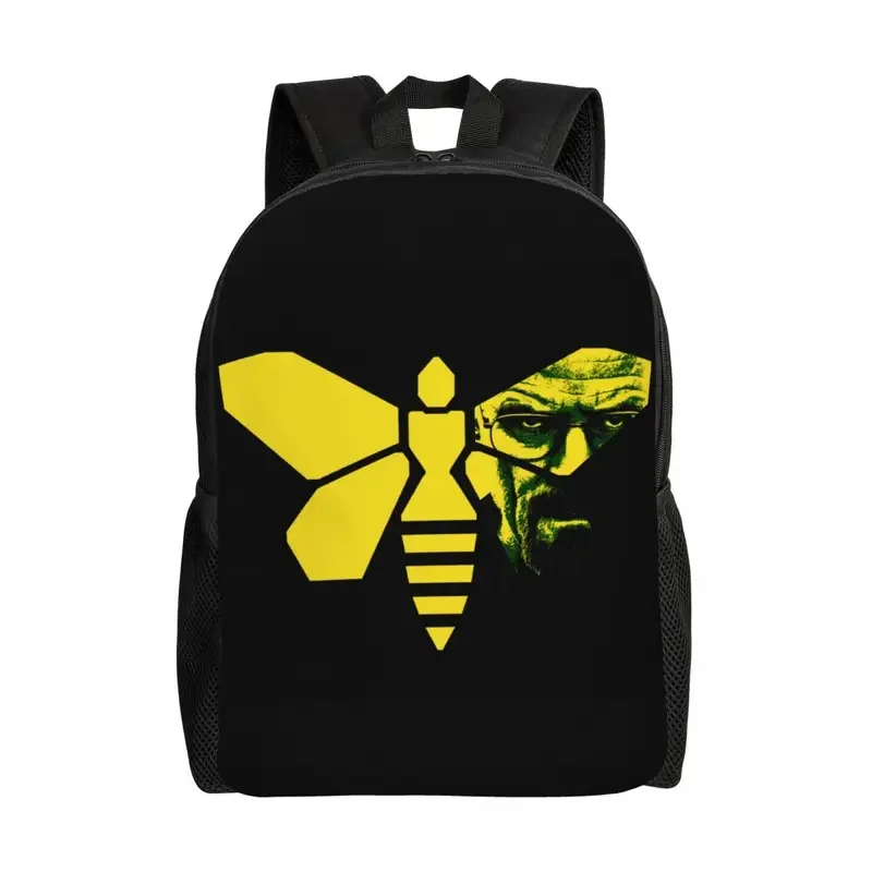 Personalized Heisenberg Walter White With Bee Backpacks Women Men Fashion Bookbag for College School Breaking Bad Tv Show Bags