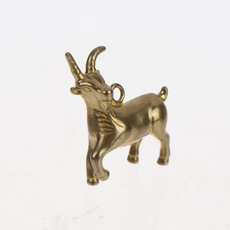 Chinese Zodiac Goat Sculpture Sheep Figurine Brass Animal Statue Desktop Ornament Wealth Fengshui For Home Decor