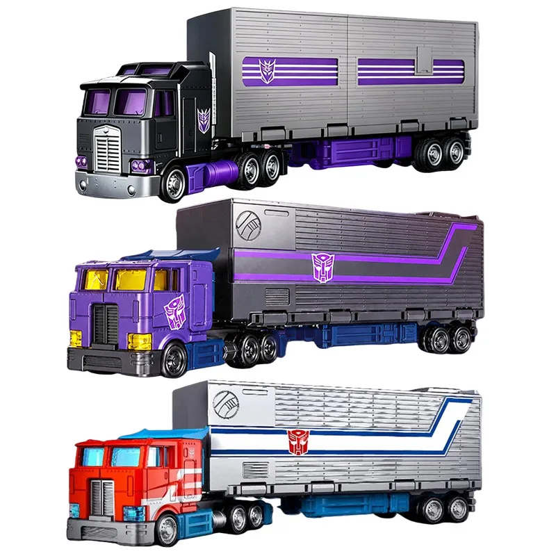 Kits de modèles de voitures Transformers BLOKEES Wheels CT03 Motormaster avec remorque CT02 Shattered Glass Optimus Prime avec remorque