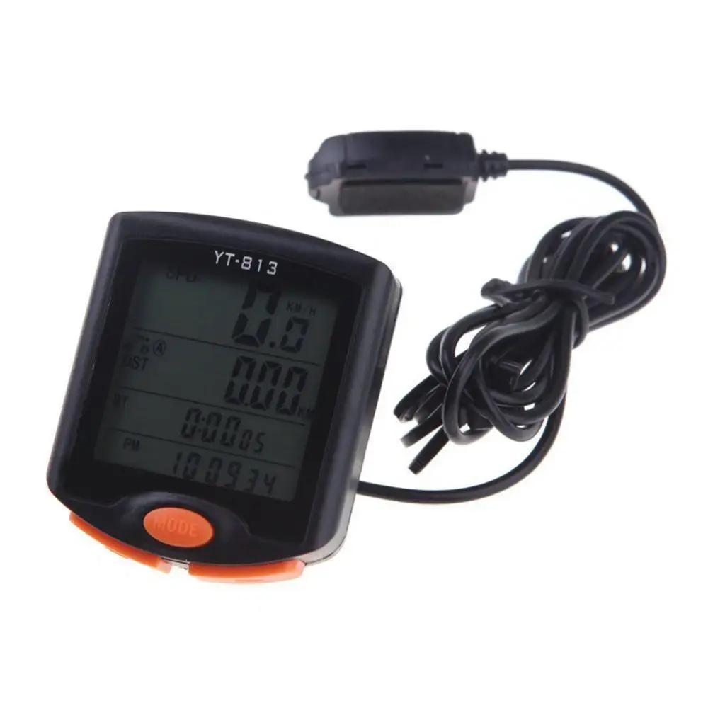 Bicycle Computer Speedometer Digital YT-813 Wired Bike Speed Meter Luminous