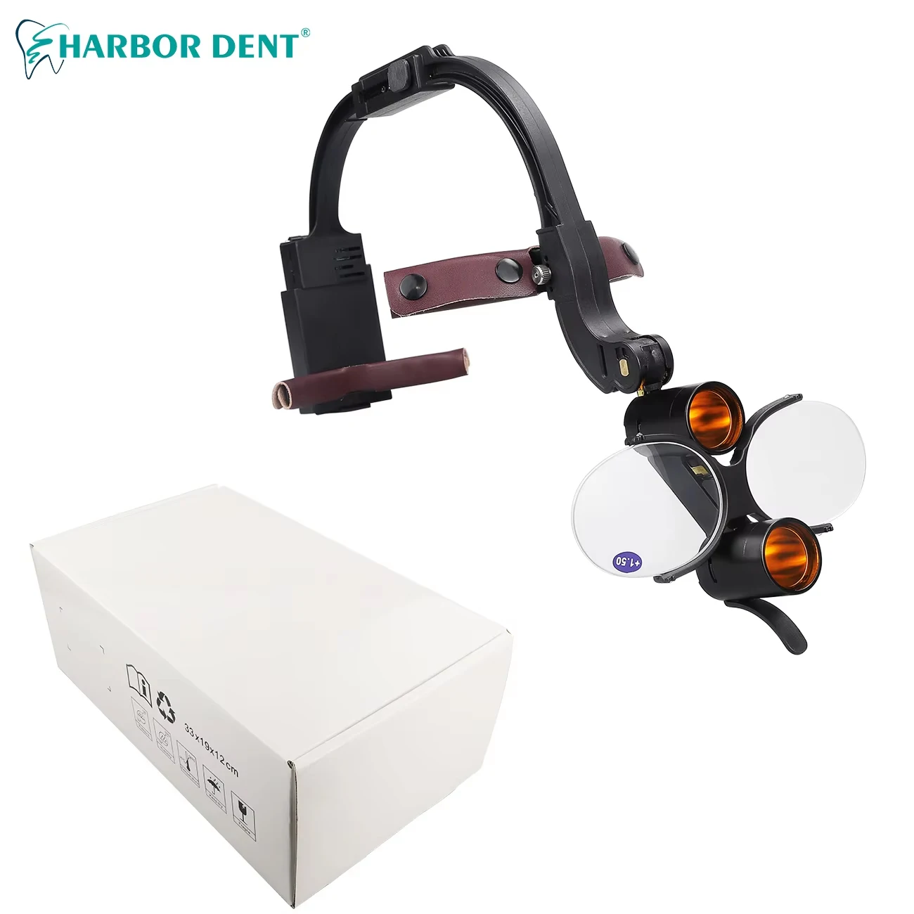 5W Dental LED Head Light Lamp 2.5X 3.5X Dentisit Surgical Headlight Magnification Binocular Loupes With 2 Filters