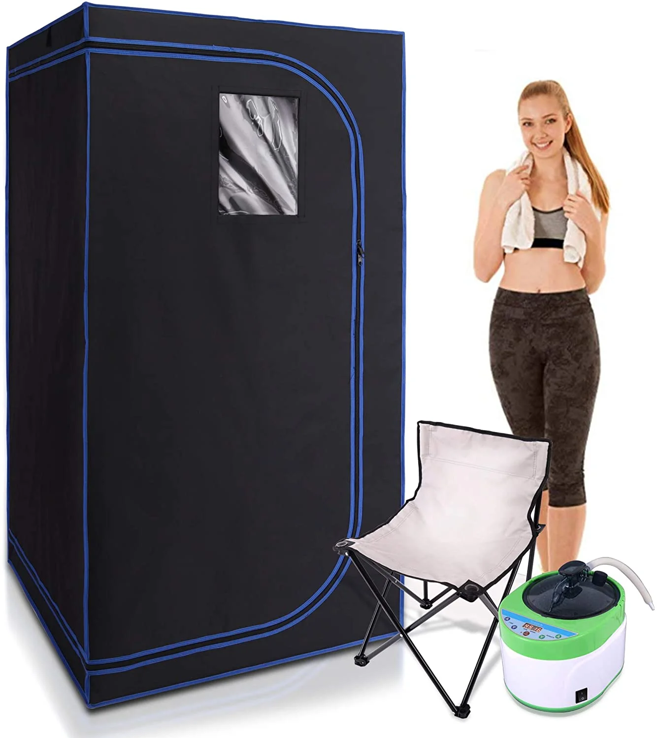 Portable steam sauna bag ,black one sauna tent home use steam sauna