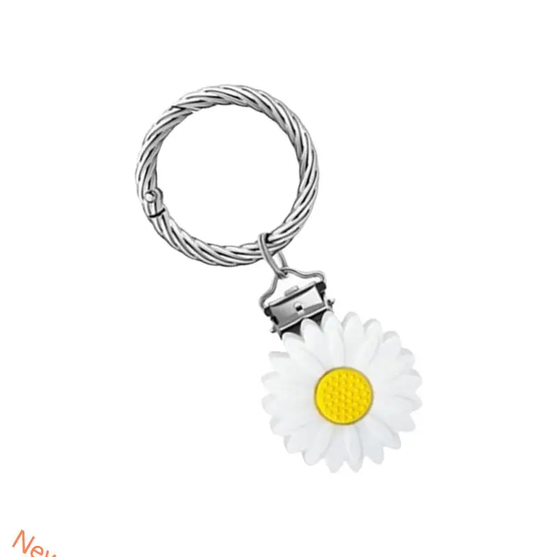 NonSlip Keychain Pendant Hat Clip Flower Design Bag Charm Travel Essential