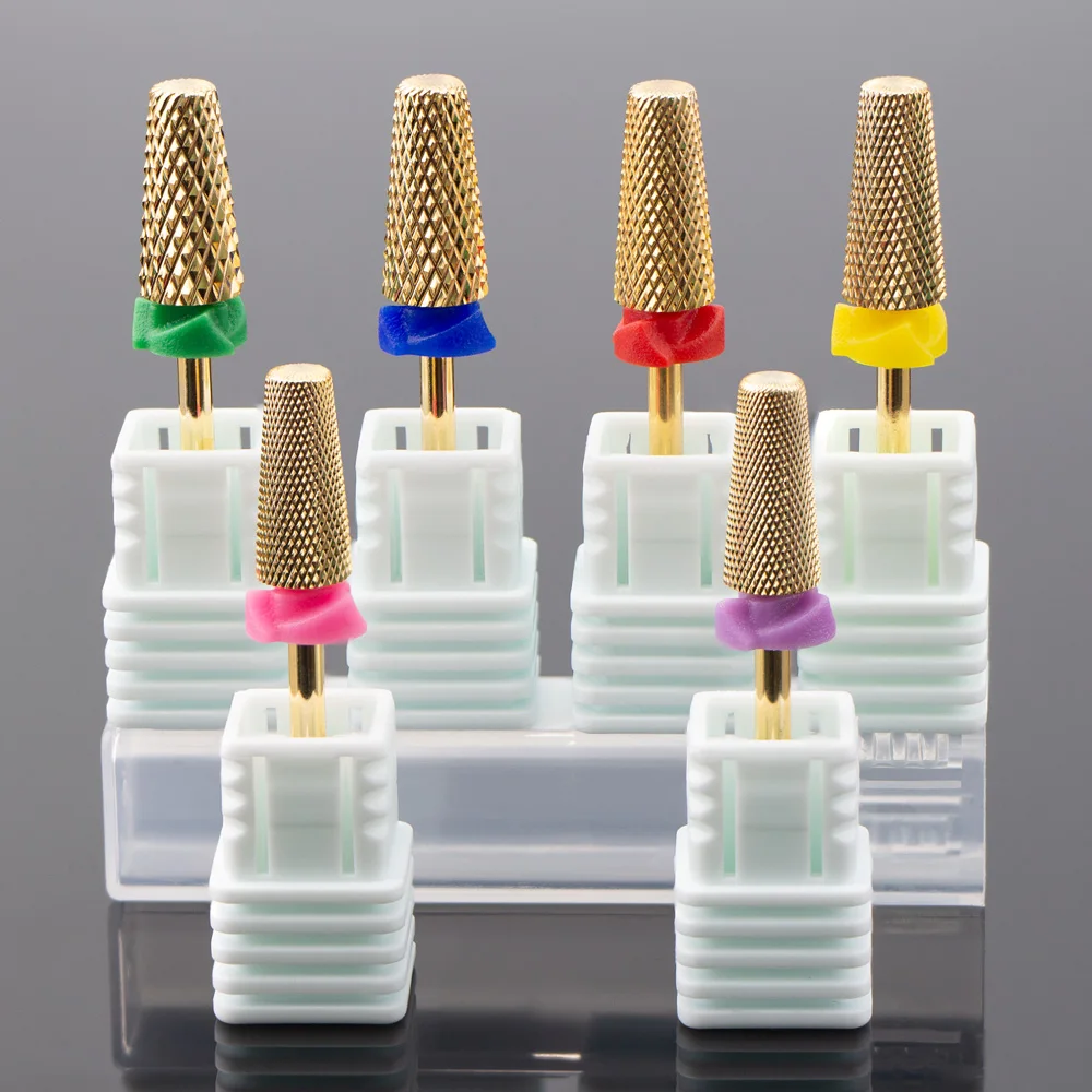 5 في 1 التنغستن الصلب مسمار لقمة ثقب قاطعة المطحنة عبر الأسنان مانيكير ملف أداة قص الأظافر UV هلام طلاء الأظافر إزالة مثقاب الخشب #1