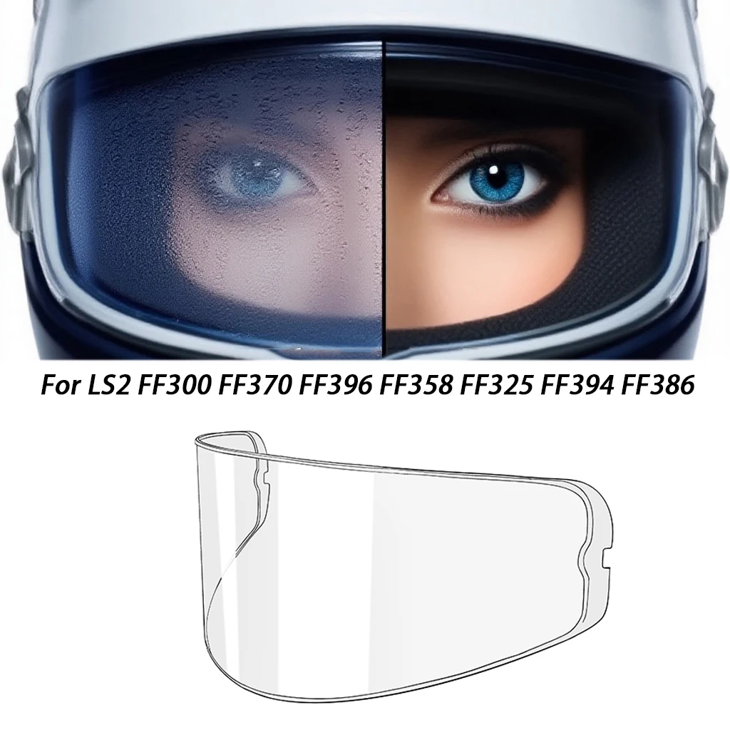 For LS2 FF300 FF370 FF396 FF358 FF325 FF394 FF386 Lens Anti Fog Film Helmet Accessories Motorcycle Helmet Visor Film Anti Fog