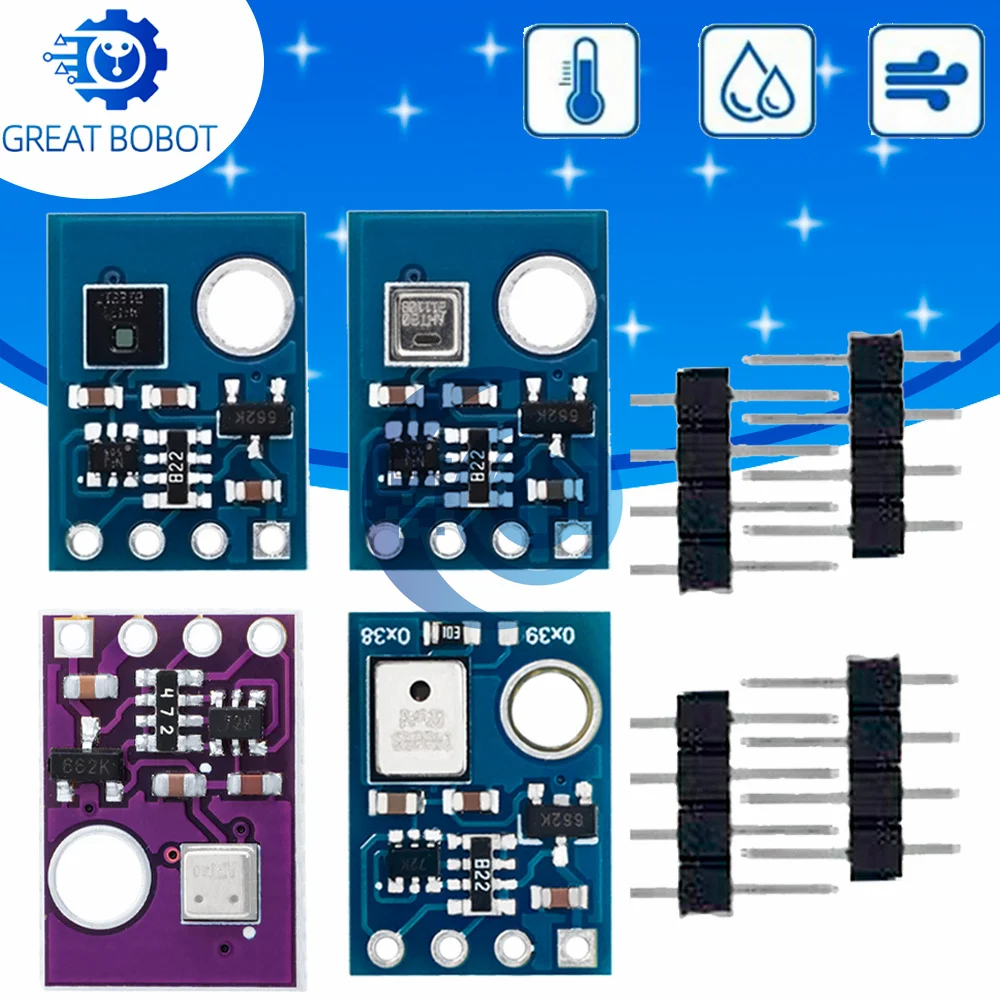 BS High Precision Digital Temperature and Humidity Sensor Measurement Module I2C Communication Replace AHT20 AHT21 aht10 AHT30