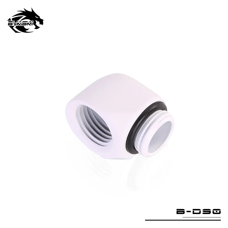 Bykski B-D90 90 graden man-vrouw fittingadapter PC waterkoeleradapters G1/4'' draadlengte 5 mm zwart zilver goud wit