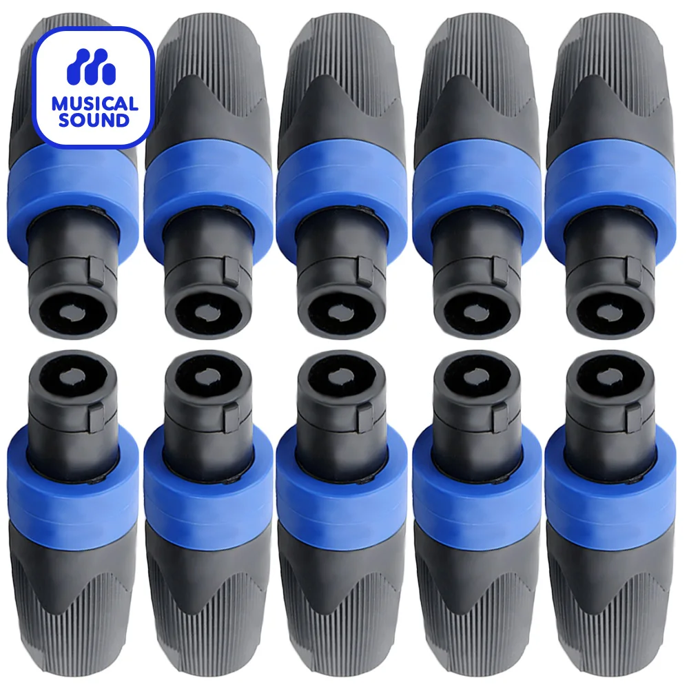 

Speakon Connectors Amplifier Connector Audio Speaker Plug Twist Lock 4 Pole Speaker Plug Compatible with Neutrik Speakon NL4FC