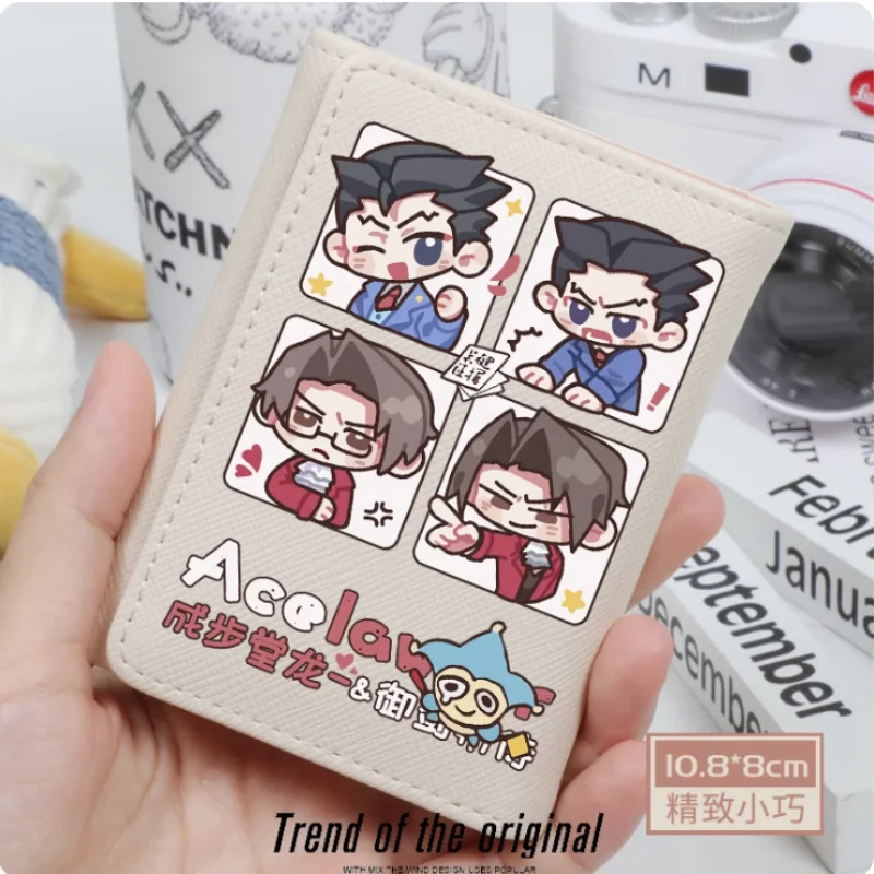 Anime Ace Attorney Fashion Wallet PU Purse Card Holder Hasp Money Bag Cosplay Gift B741