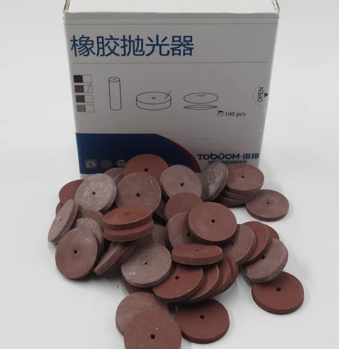 Imagen 2 del producto 100 Uds ruedas de pulido Dental fresas ruedas de pulido de goma de silicona para materiales de laboratorio Dental