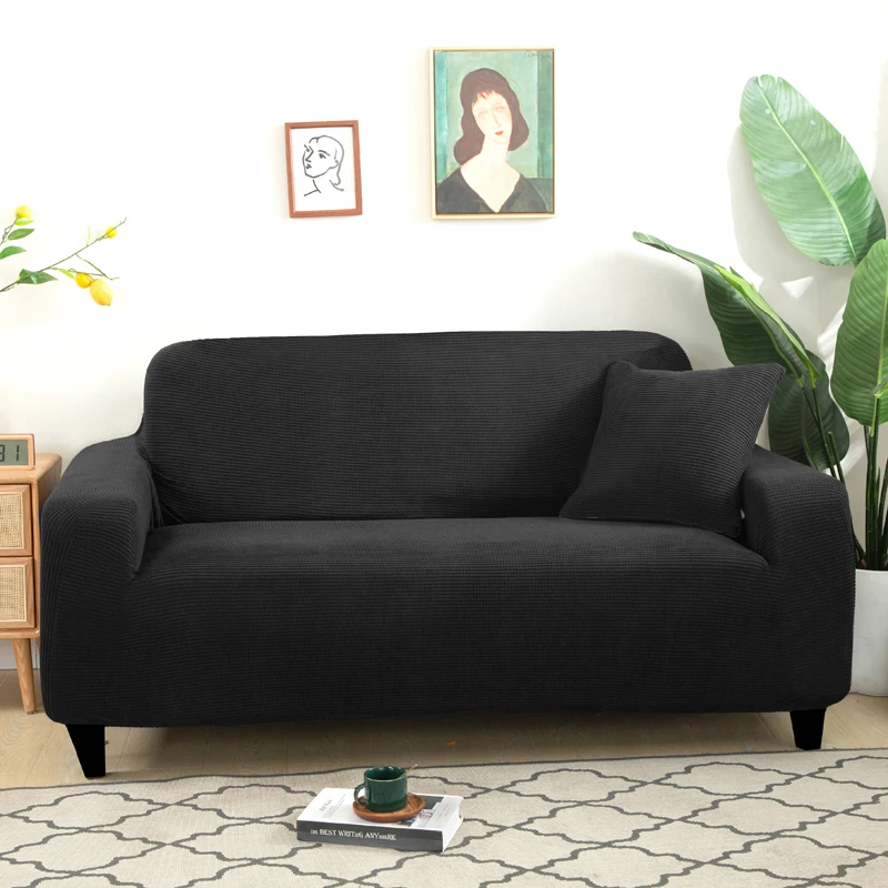 Sofabezug Elastisch für Wohnzimmer Zuhause Jacquard Stretch Schonbezüge Eckcouchbezüge 1/2/3/4 Sitzer L-Form Kostenloser Einkauf – Detail 4