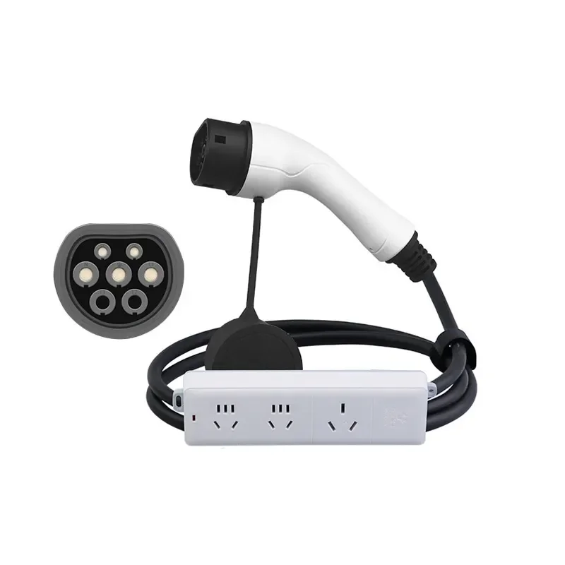 New Customized White 3.5KW 110-250V V2L Type2 EV Charging Discharge Gun CE Certified IP55 Protection 1-Year Warranty Outdoor
