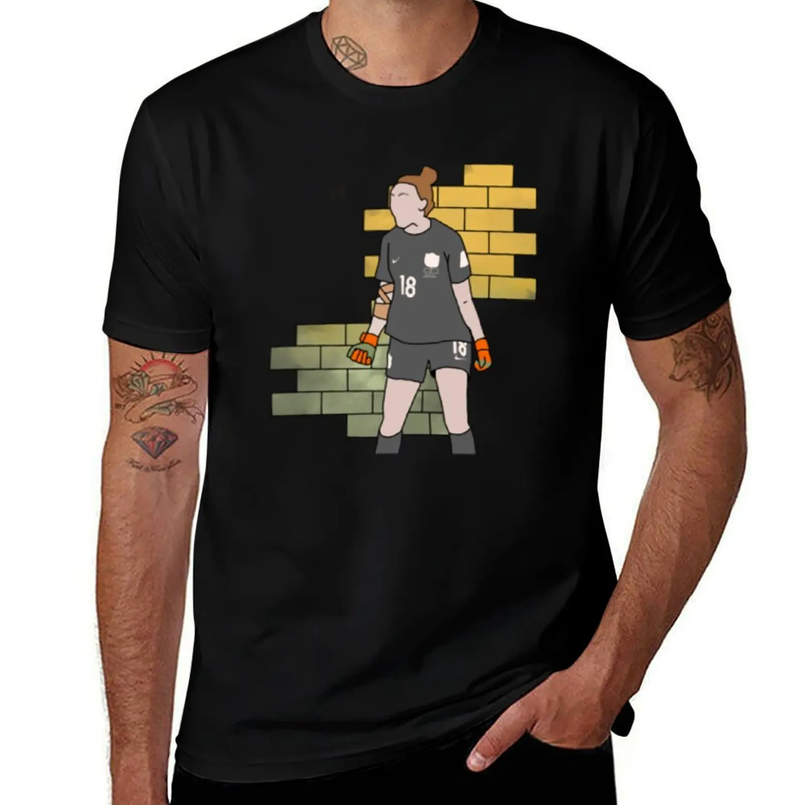 Mackenzie Arnold Brick Wall T-Shirt heavyweights customs cute tops plus sizes funny t shirts for men