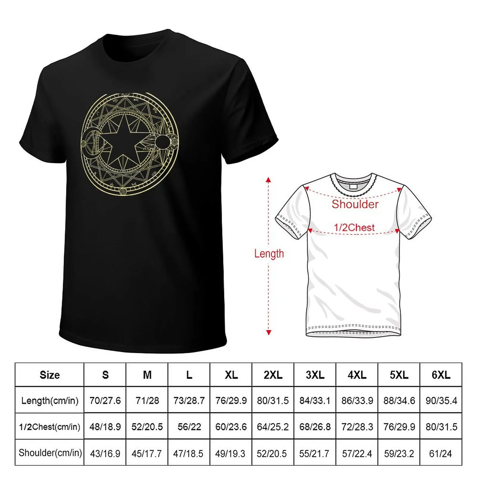 Cardcaptor Sakura - Star crest T-Shirt Comfort Stretch Tee Shirt