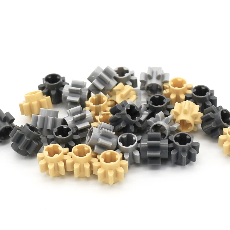 10 pièces technologie engrenage 8 dents Type Compatible avec 3647 bricolage blocs de construction créatifs briques accessoires haute technologie mécanique