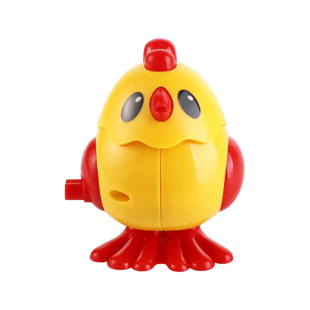 Plastics Girls Wind-Up Spring Chicken Toy Simulation Educational Wind Up Jumping Chicken Toy Jumpin Chicken