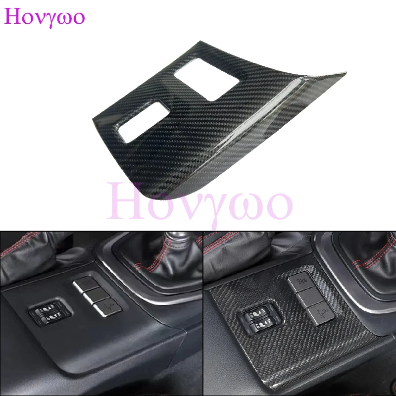

Real Carbon Fiber Interior Trim For Subaru BRZ Toyota GR86 2022up MT Version Seat Heating Button Cover