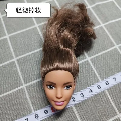 1/6 27cm doll barbi head gift for girl collection toy with hair baby head make up  dongcheng