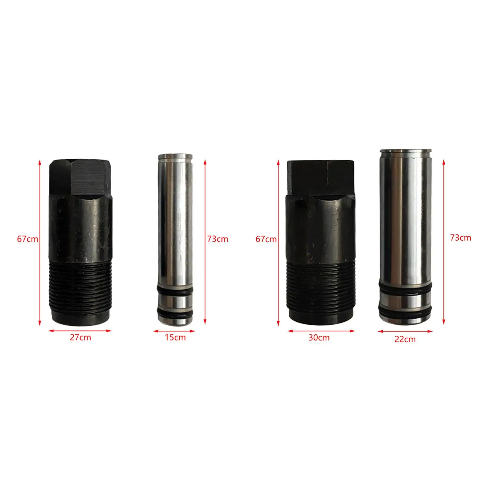 Wagenkolben, horizontale Doppelpumpe, horizontaler Wagenheber, Ölpumpenzylinder, Kolben