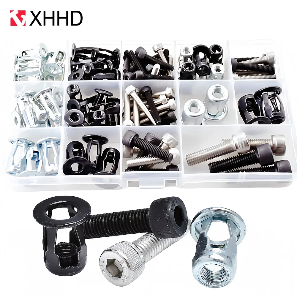 Molly Jack Nut Hex Expansion Screw Bolt License Plate Panel Clamp Lock Rivet M4 M5 M6 M8 Petal Shape Metal Rivet Nuts Screw Kits
