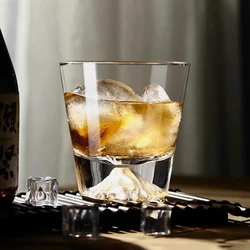 Japan Fujisan Snow Mountain Pure Crystal Whiskey Glass Mount Fuji Snowberg Ice Cake Rock Cup Whisky Wine Glassware Water Tumbler