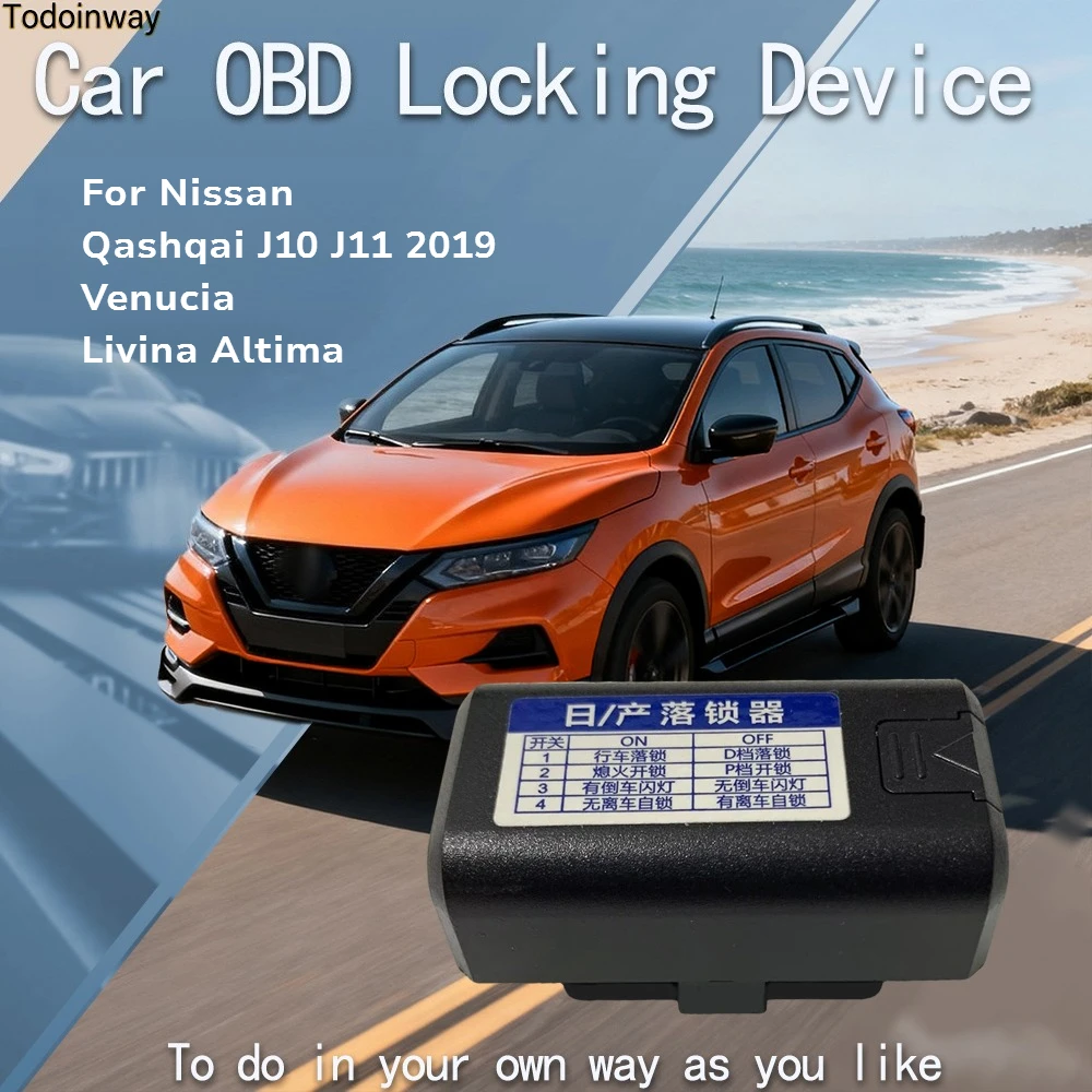 OBD Speed Lock Auto Off on Module Automatic Adapter for Nissan Qashqai J10 J11 Venucia T90 D50 Livina Altima 2013 Interior