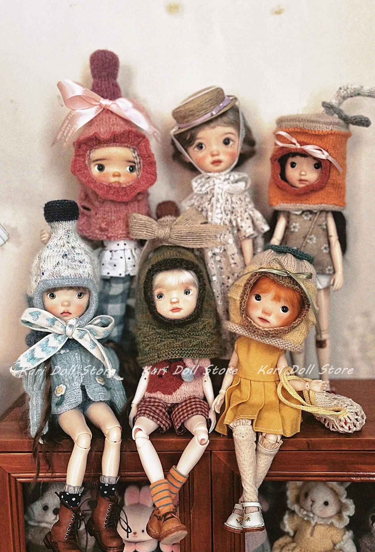 

Kari Doll Парики из натуральных мохеровых волос для куклы Landazz Landoudou, окружность головы 16 см