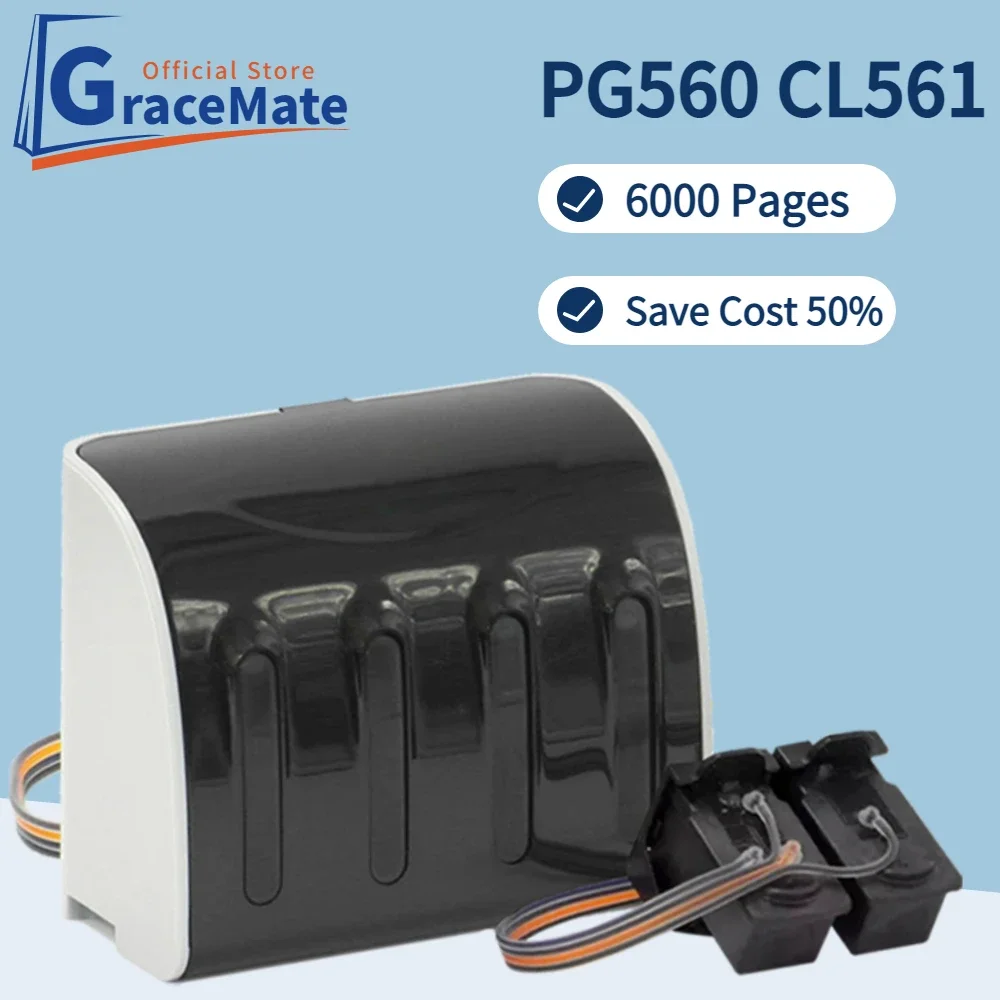 PG560 CL561 Remanufactured Replacement PG-560 CL-561 Ink Cartridge ciss ink tank kit for Canon PIXMA TS5350 TS7450 TS5352 TS7451